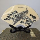 Chinese Fan Shape Peacock Display 