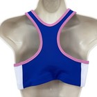 Nike Dri Fit Sports Bra Girls Pink Blue Racerback Med Support Db5980 Size Xl