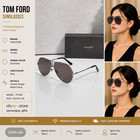 Tom Ford Tf1281 Aviator Sunglasses Gunmetal Frame Gray Lens 63-10-135mm - New