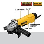 Dewalt 6 In  13 Amp  Angle Grinder Tool  Paddle Switch With No Lock-on