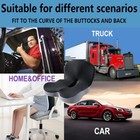 Memory Foam Seat Cushion W lumbar Support Pillow For Back   Sciatica Pain Relief