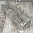 Antique Glass Medicine Bottle Reliable Apothecary Embossed Glass Pharmacy