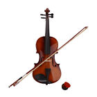 New 4 4 Full Size Natural Color Acoustic Violin W  Case Bow Rosin Orchestral Us