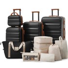 Hardshell Abs Luggage Set Durable Carry-on Suitcases Check-in Sizes For Travel