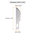 60pcs Exacto Knife Blades  10 Hobby Knife Replacement Blades Refills