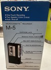 Sony Microcassette-corder M-5 Vintage Cassette Voice Recorder With Original Box