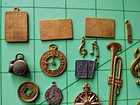 Bulk Lot Assorted Vintage   Antiqued Craft Charms   Strand Separators