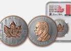 2025 Canada Maple Pulsating Rose Gold Gild 1 Oz Silver Ngc Pf70 Reverse Proof