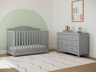 Graco Solano 4-in-1 Convertible Crib With Drawer  pebble Gray      Greenguard Gold