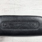 Vintage Chrome Hearts Pebbled Leather Zip Sunglasses Eyeglass Case Flaw