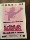 2007 1 1 Women Of Marvel Elektra Natchios Sketch Card 2007 Steven Miller
