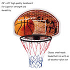 Wall Mounted Fan Backboard With Basketball Hoop And Rim Outdoor Indoor Sports