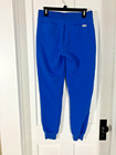 Figs Zamora Jogger Scrub Pants Womens Small Royal Blue Medical Nursing Cargo