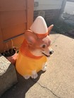 2 Corgi Dog Figurine statues As Candy Corn Corgi And Hat Costume Decoration Cute