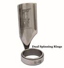 Guitar Slide Swivel Slide Spinning Dual Ring Stainless Steel Slide Sizes 5-13