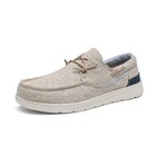 Men   s Slip-on Moc Toe Canvas Loafers Casual Boat Shoes Lightweight Loafers Shoes