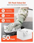 Vevor 50 Pack White Microfiber Cleaning Cloth 12x12 In Premium Microfiber Towels