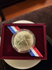 1992-d Olympic Baseball Commemorative 90  Silver Dollar  1 W  Box Coa Unc 