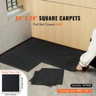 24    X 24    Peel And Stick Carpet Tile Self Adhesive 15pcs Carbon Black