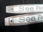  2  1970 s Vintage Metal Sea Ray Boat Emblems Badge 12 5 8  Long X 2 h