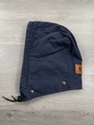 Carhartt Duck Hood Blue One Size Quilted Snap On Canvas Workwear Heavy Duty A149