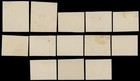 1895 c  Uruguay Montevideo Bay  13 Imperf Two-color Card Unissued Essays Of 1p