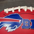 Vintage Franklin Buffalo Bills Sponge Foam Football Used Squishy 1998 Decor
