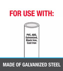 Oatey 3 4 In  X 10 Ft Galvanized Pipe Hanger Strap     28-gauge  Durable - New
