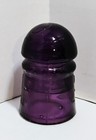 Antique Deep Purple Amethyst Glass Insulator 3 75  H