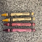 1990 Crayons    new Color     Binney   Smith Dandelion  Fuchsia  Wild Strawberry