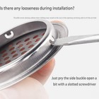 Stainless Steel Circular Soffit Vent 1 Inch Round Mesh Hole Louver Cover 20 Pack