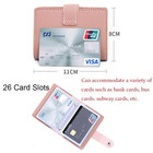 Rfid Blocking Id Credit Card Holder 26 Cards Slim Pu Leather Pocker Case Wallet