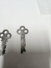 7 Misc Flat Steel Padlock Push Keys  Antique Locks   Key Vintage Lot  20