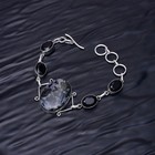 Mystic Merli black Onyx Gemstone 925 Sterling Silver Handmade Jewelry Bracelet
