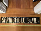 Nyc Brooklyn Ny Old Vintage Transit Art 1956 Bus Roll Sign Springfield Boulevard