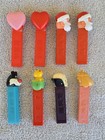  8  Pez Dispensers No Feet   Santa Lamp Sylvester Skull Chicken Heart