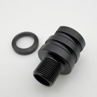 5 8-24 Female To 1 2-28 Male Steel Thread Adapter   Free Crush Washer