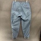 Vintage Swedish Civil Defense M59 Pants Blue 35x30 C54 Military Leather Straps