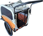 Large Folding Pet Bicycle Trailer 100 Lbs 2-in-1  Stroller-open Box  New