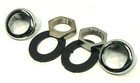 Classic Mini New Pair Of Wiper Chrome Wheelbox Kit - 6-sided Nut Austin Mini 