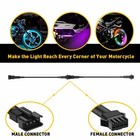 10pcs Pin 4 Extension Wire Cable Connector For Led Rgb Strip Rock Lights Glow Us