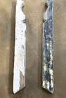 2 Vintage Wood Balusters Architectural Salvage Carved Posts Jambs Chippy  32 