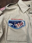 Bsa Boy Scouts Uniform Shirt Adult Mens  Long Sleeve Sewn For Patches  Torn