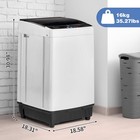Zokop 15 6lbs Full Auto Washing Machine Washer Spin-dry Apartment 10 Programs