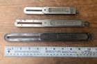Set Of 3 Vintage Stanley No  18 Sliding All Metal  t  Bevel Squares W Block Logo