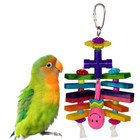 Rainbow Rattler Small Medium Bird Toy  Parrot Toy  Shreddable Bird Toy  Chewable