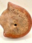 Vtg Chilean Folk Art Pre-columbian Replicated Pottery Ocarina  whistle  Signed