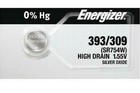 Five  5  Energizer 393 309 Sr754w Silver Oxide Watch Battery  