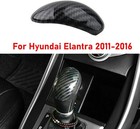 Carbon Fiber Car Gear Shift Knob Cover Trim For Elantra 2011 2012 2013 2014 2015