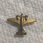 Vintage Dc-3 Douglas Airplane Brass Metal Pin Back Lapel Pin Hat Very Tiny
